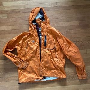 Mountain Hardwear orange rain jacket
